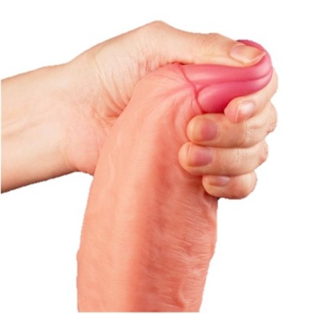 Yeni Nesil Çift Katmanlı 28 cm Realistik Dildo Penis - LV411011