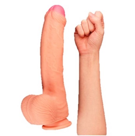 Yeni Nesil Çift Katmanlı 28 cm Realistik Dildo Penis - LV411011