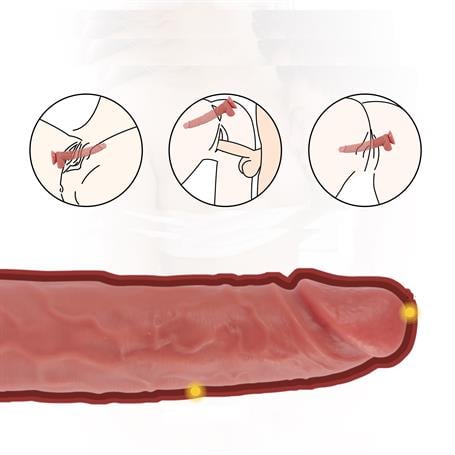 Yeni Nesil Büyük Boy 28,9 cm Realistik Dildo Penis - BDM1291