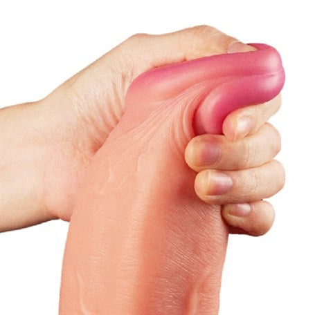 Yeni Nesil Çift Katmanlı 30,5 cm Realistik Dev Dildo Penis - LV411012