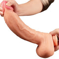 30,5 cm Belden Bağlamalı Yeni Nesil Çift Katmanlı Realistik Dev Dildo Penis - LV411012B