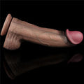 Yeni Nesil Çift Katmanlı 33 cm Realistik Dev Melez Dildo Penis - LV411064